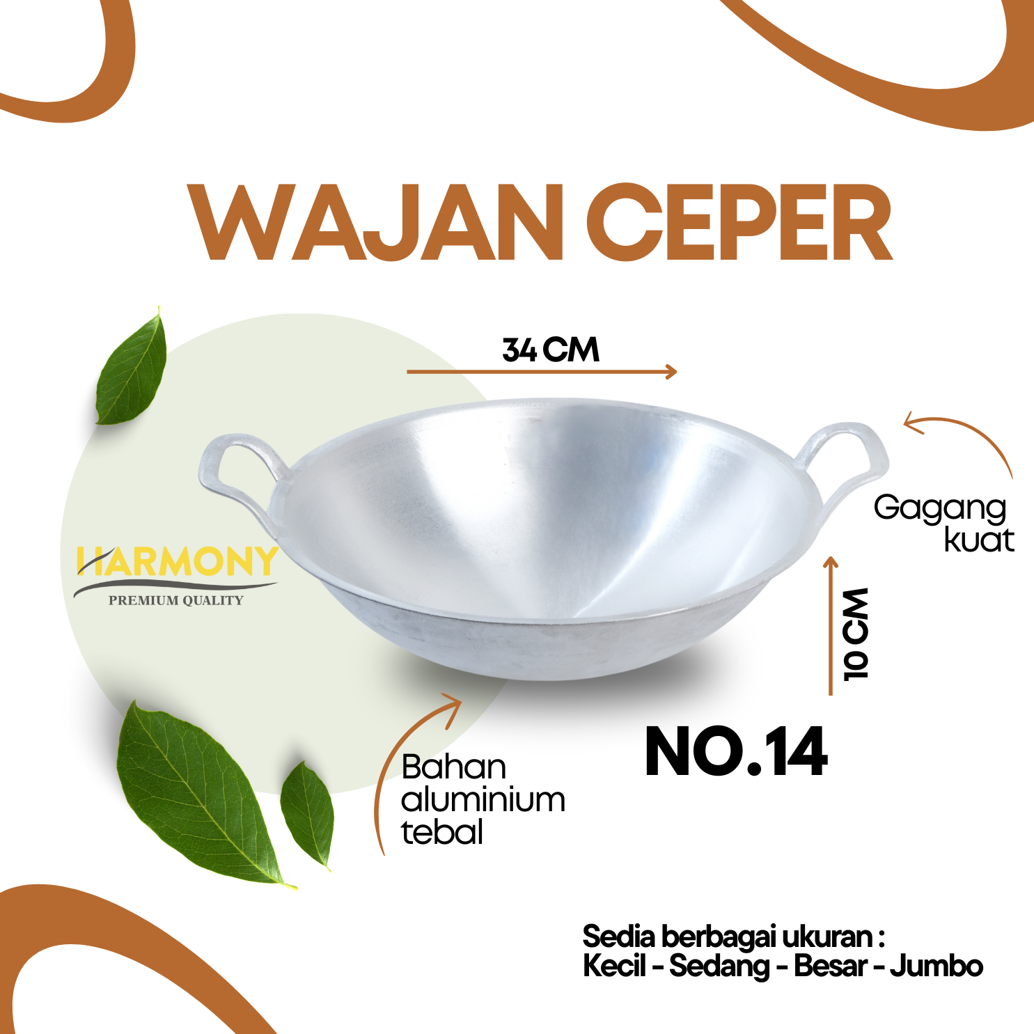 Wajan Ceper No.14