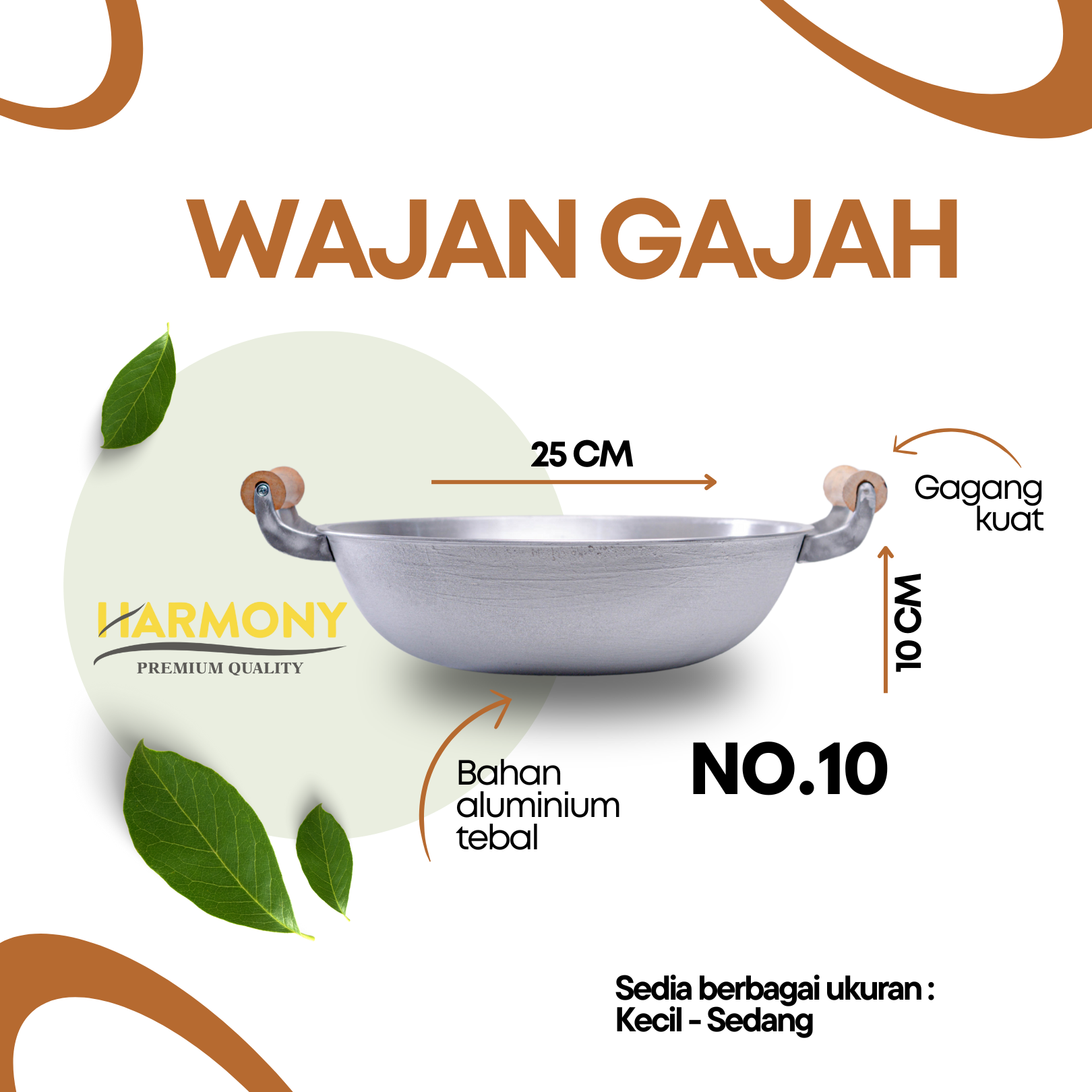 Wajan Gajah No.10