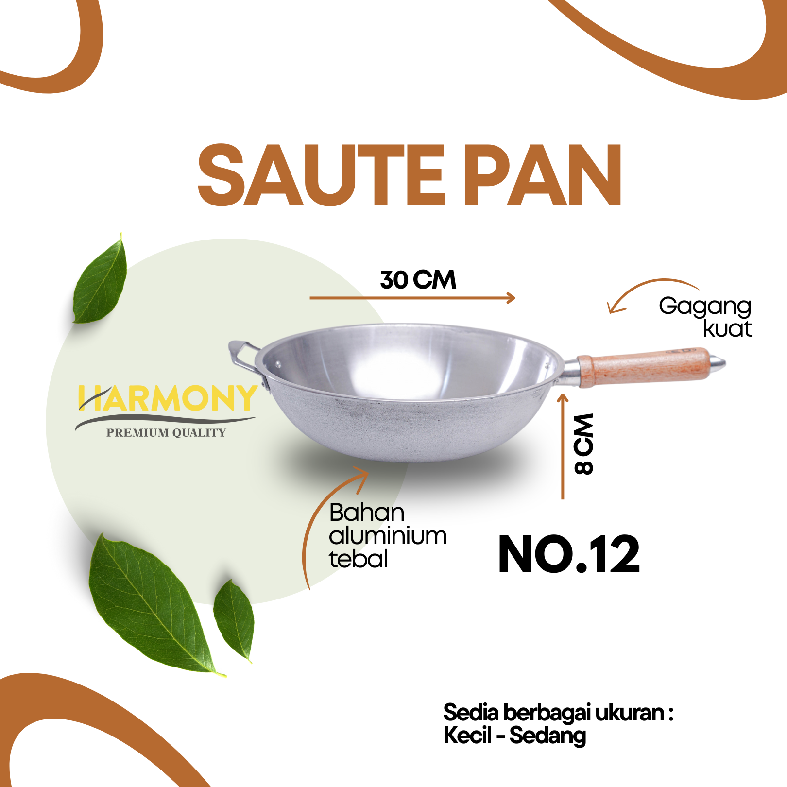 Wajan sautepan No.12